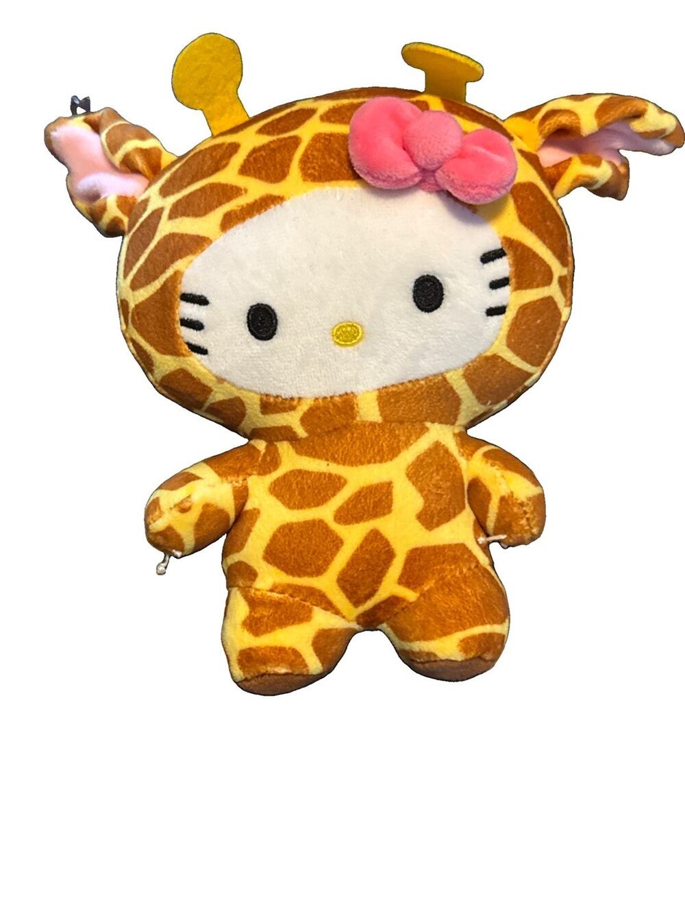 Hello Kitty Plush Disguised in Giraffe Costume 6 inch NWT Sanrio